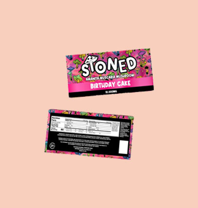 STONED MAGIC MUSHROOM CHOCOLATE BARS